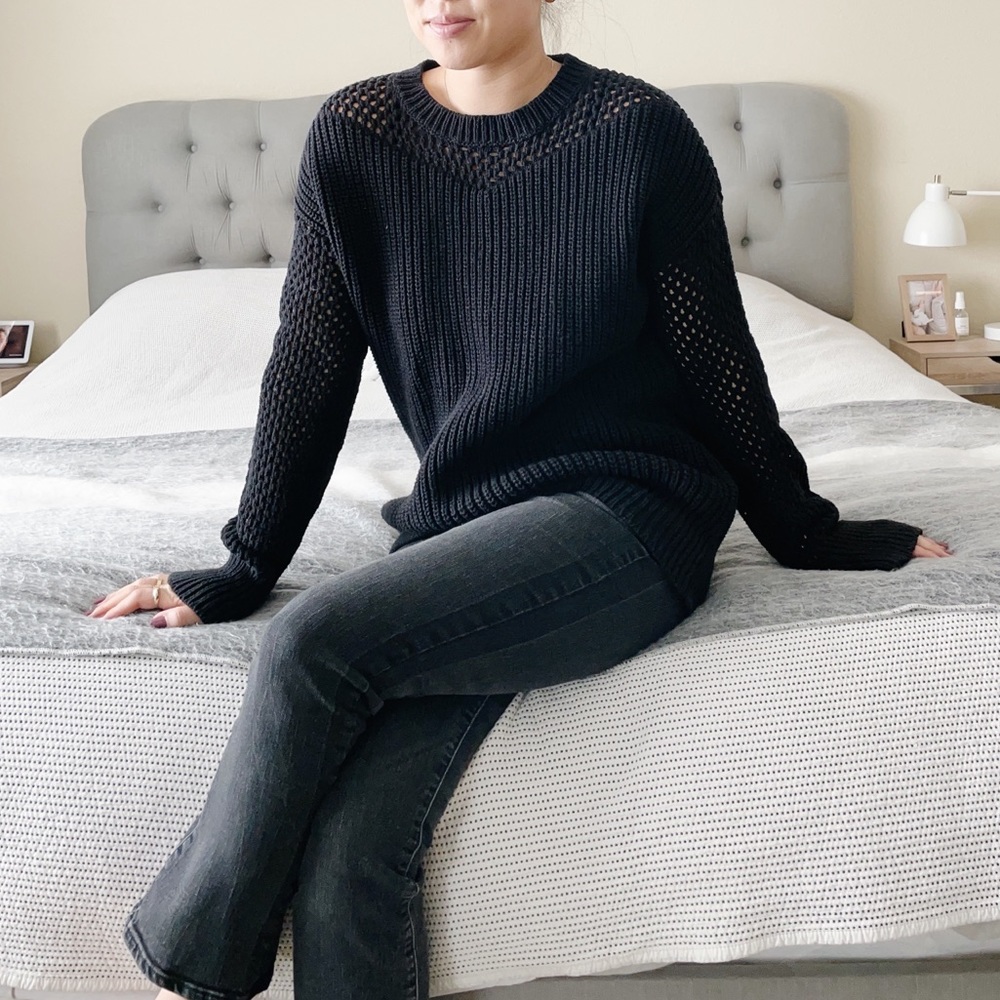 Athleta Black Knit Sweater